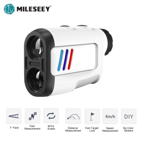 Laser Rangefinder PF2E 7° Big Field Golf Distance Meter Golf Range Finder support Two-Point Height and DIY; Hunting