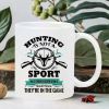 Rustic Hunting Sport Ceramic Mug, Reusable Insulated Coffee Cup, Hand-Wash Only, Perfect for Coffee Lovers, Men
