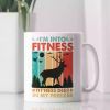 1pc, Funny Hunting Mug, Hunter Gift, I'm Into Fitness Deer in My Freezer, Gift for Hunter, Hunting Dad Mug, Hunting Joke,