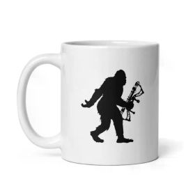 1pc Sasquatch Archery Hunting Coffee Mug - 11OZ Ceramic, Insulated, Reusable, Machine Washable - Multipurpose