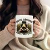 Durable Ceramic Duck Hunting Humor Mug - "Duck Around and Find Out" Design, Insulated, Machine Washable,