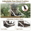 Foldable Tree Stand Seat Replacement Camouflage Waterproof Oxford Cloth Hunting Treestand Seat Cushion For Hunting Climber Deer Ladder