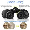 Portable Zoom Binoculars with FMC Lens Low Light Night Vision for Bird Watching Hunting Sports Events Concerts Adults Kids