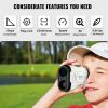 VEVOR Golf Rangefinder, 650 Yards Laser Golfing Hunting Range Finder, 6X Magnification Distance Measuring