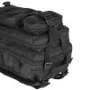 Military Tactical Backpacks Molle System Black Color multi-compartment and zippered closure pocket