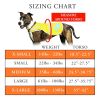 Yellow Dog Reflective Vest L Size Fluorescent Hi Visibility Dog Jacket Helps to Safeguard Your PUP in The Outdoors On and Off Leash