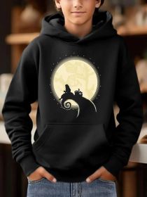 Men's Printed Hooded Sweatshirt (Option: Black-M)
