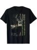 Hunting Camo American Flag Deer T-ShirtCouple Clothing 2025