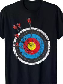 Archery Target - Archer Bowman Bow Hunting Bowhunter T-Shirt, Couple Clothing 2025 Family T-ShirtFamily T-Shirt (Color: Black, size: S)
