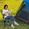 360�� Swivel Portable Foldable Hunting Chair with Storage Pockets